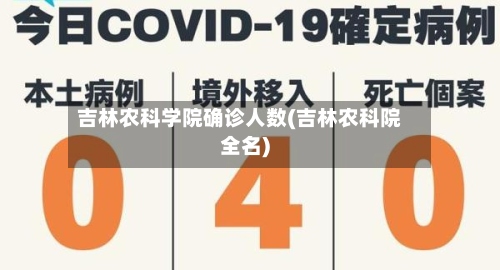 吉林农科学院确诊人数(吉林农科院全名)-第3张图片