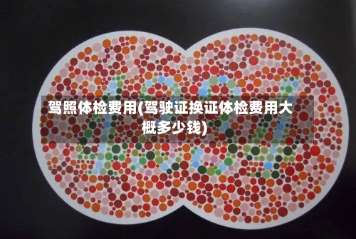 驾照体检费用(驾驶证换证体检费用大概多少钱)-第2张图片