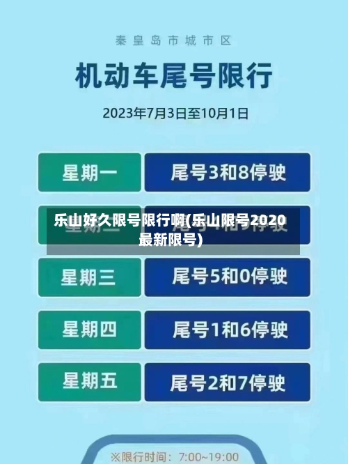 乐山好久限号限行啊(乐山限号2020最新限号)-第3张图片