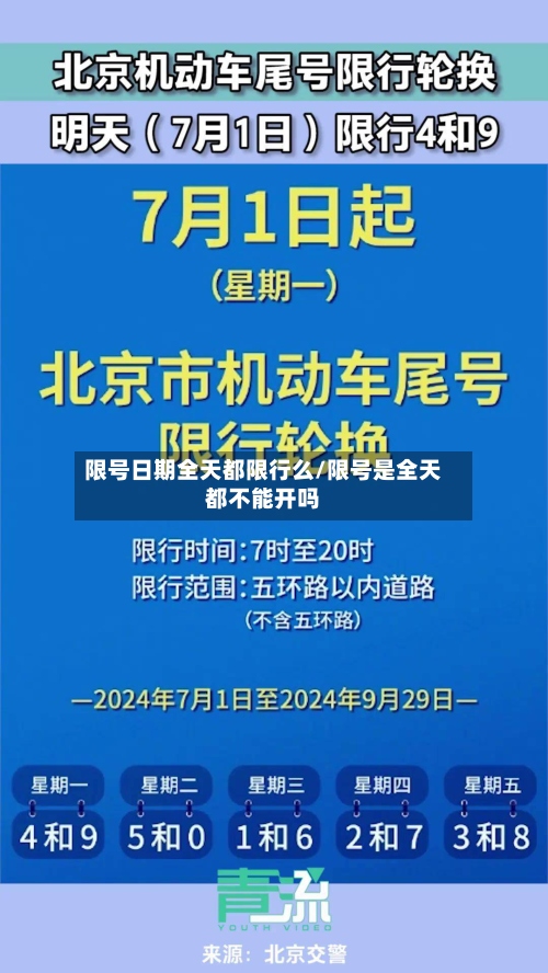 限号日期全天都限行么/限号是全天都不能开吗