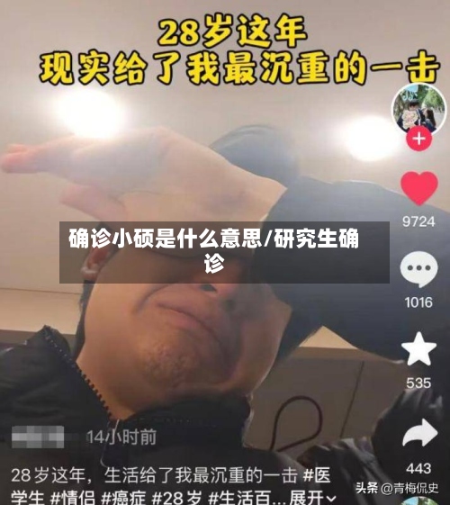 确诊小硕是什么意思/研究生确诊