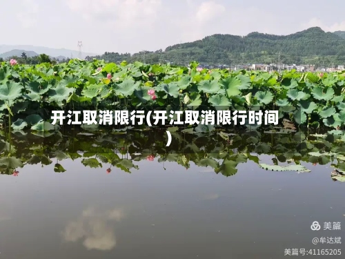 开江取消限行(开江取消限行时间)-第3张图片