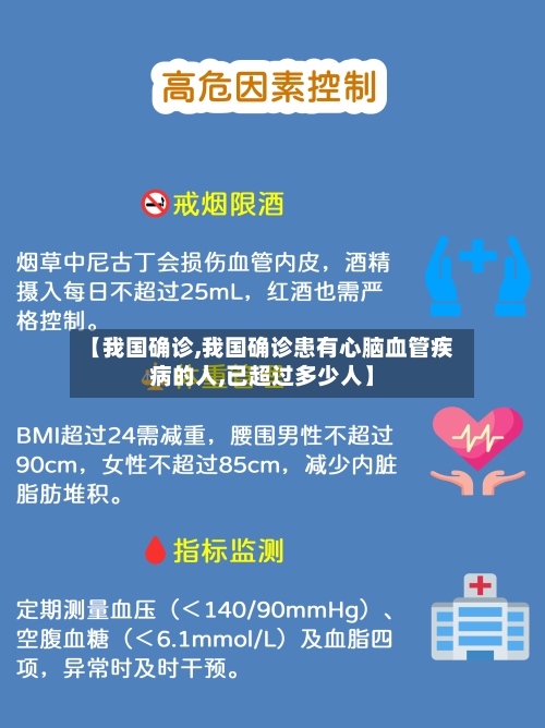【我国确诊,我国确诊患有心脑血管疾病的人,已超过多少人】