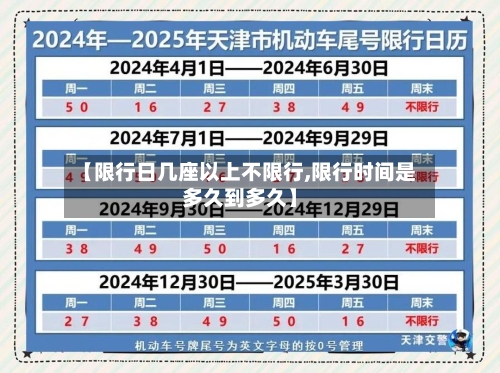 【限行日几座以上不限行,限行时间是多久到多久】