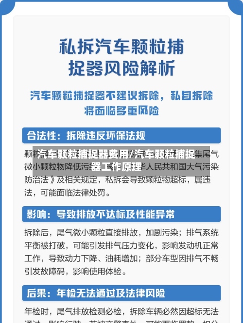 汽车颗粒捕捉器费用/汽车颗粒捕捉器工作原理
