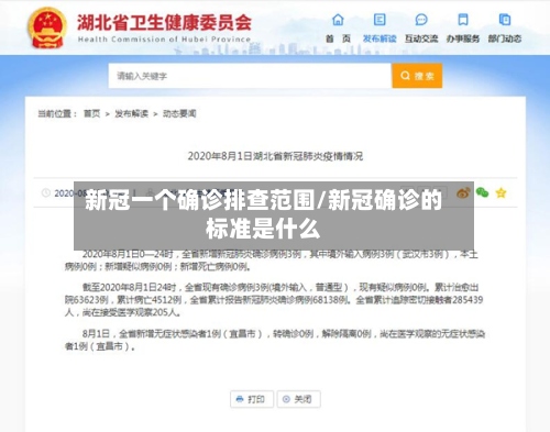 新冠一个确诊排查范围/新冠确诊的标准是什么-第2张图片