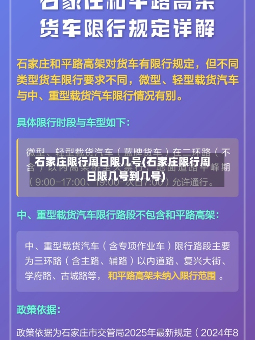 石家庄限行周日限几号(石家庄限行周日限几号到几号)-第2张图片