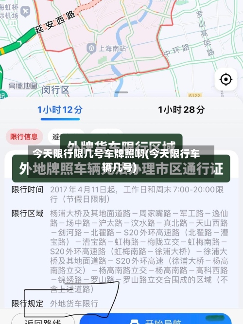 今天限行限几号车牌照啊(今天限行车辆几号)-第2张图片