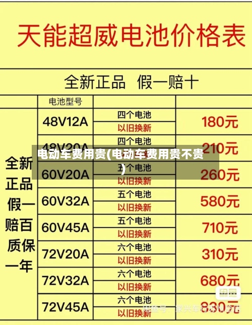 电动车费用贵(电动车费用贵不贵)