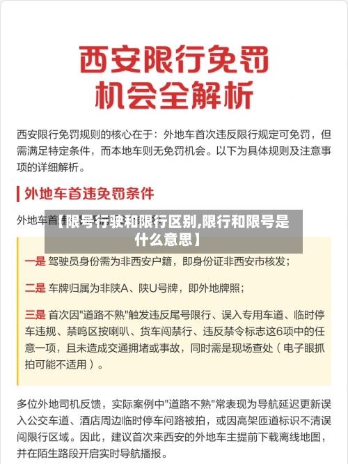 【限号行驶和限行区别,限行和限号是什么意思】