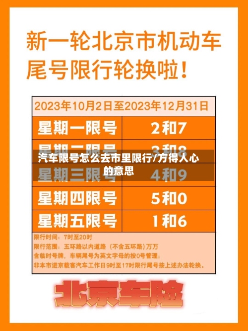 汽车限号怎么去市里限行/方得人心的意思-第2张图片