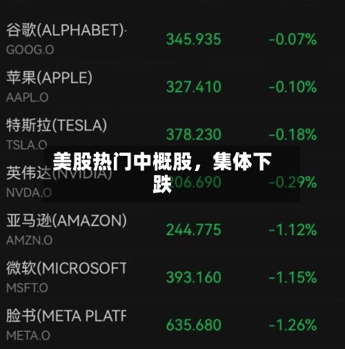 美股热门中概股，集体下跌-第2张图片