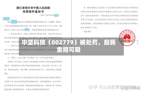 中坚科技（002779）被处罚，股民索赔可期-第3张图片