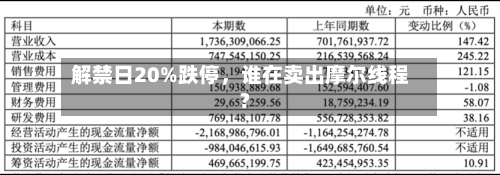 解禁日20%跌停，谁在卖出摩尔线程?-第2张图片