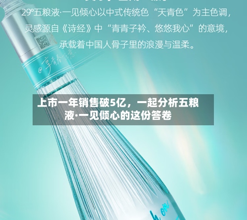 上市一年销售破5亿，一起分析五粮液·一见倾心的这份答卷-第1张图片