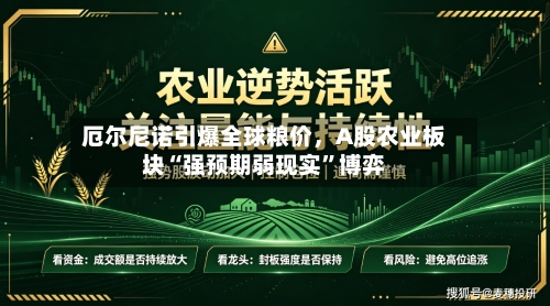 厄尔尼诺引爆全球粮价	，A股农业板块“强预期弱现实”博弈-第1张图片