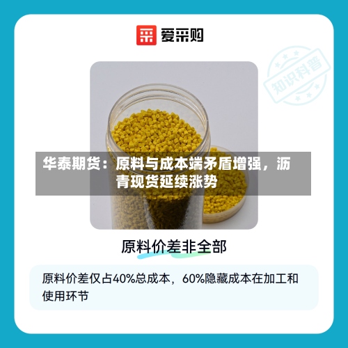 华泰期货：原料与成本端矛盾增强，沥青现货延续涨势-第3张图片