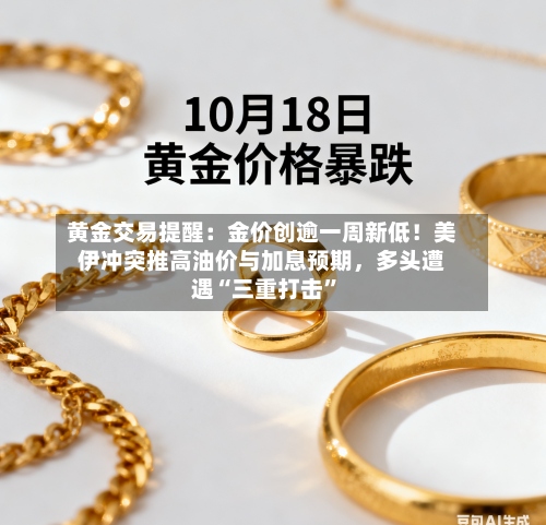 黄金交易提醒：金价创逾一周新低！美伊冲突推高油价与加息预期	，多头遭遇“三重打击”-第3张图片