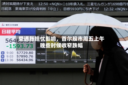 受通胀担忧影响，首尔股市周五上午晚些时候收窄跌幅-第2张图片