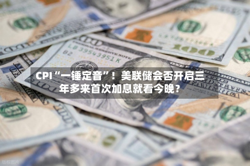 CPI“一锤定音”！美联储会否开启三年多来首次加息就看今晚？-第2张图片