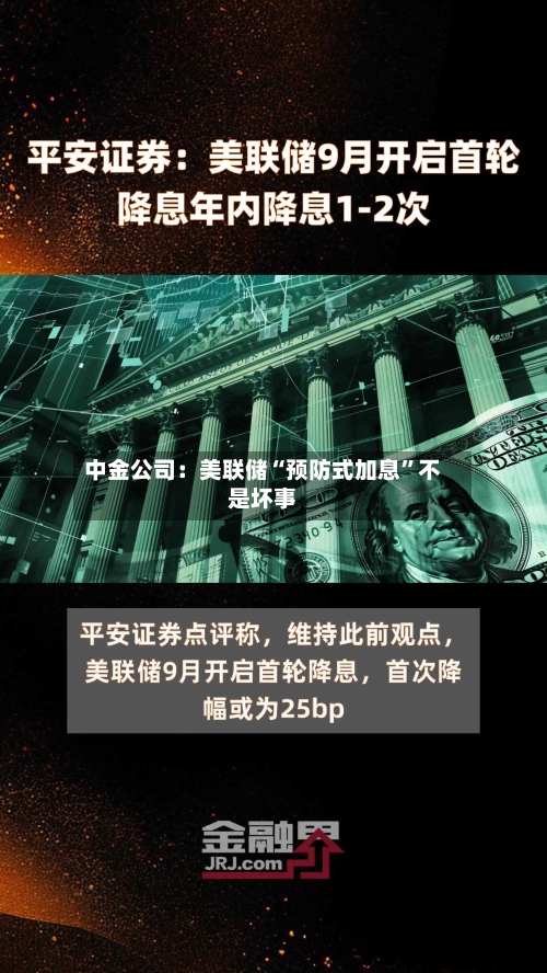中金公司：美联储“预防式加息	”不是坏事-第1张图片