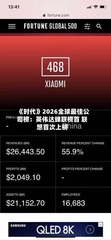 《时代》2026全球最佳公司榜：英伟达蝉联榜首 联想首次上榜-第3张图片