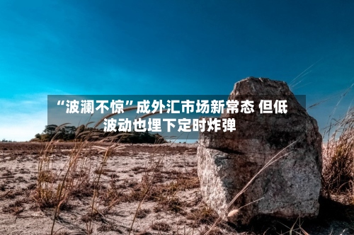 “波澜不惊	”成外汇市场新常态 但低波动也埋下定时炸弹-第3张图片