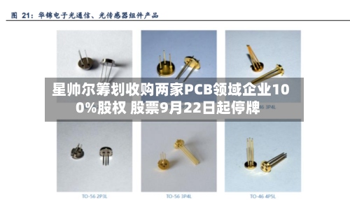 星帅尔筹划收购两家PCB领域企业100%股权 股票9月22日起停牌-第2张图片
